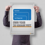 20 Square Feet Poster (Teams & Businesses)