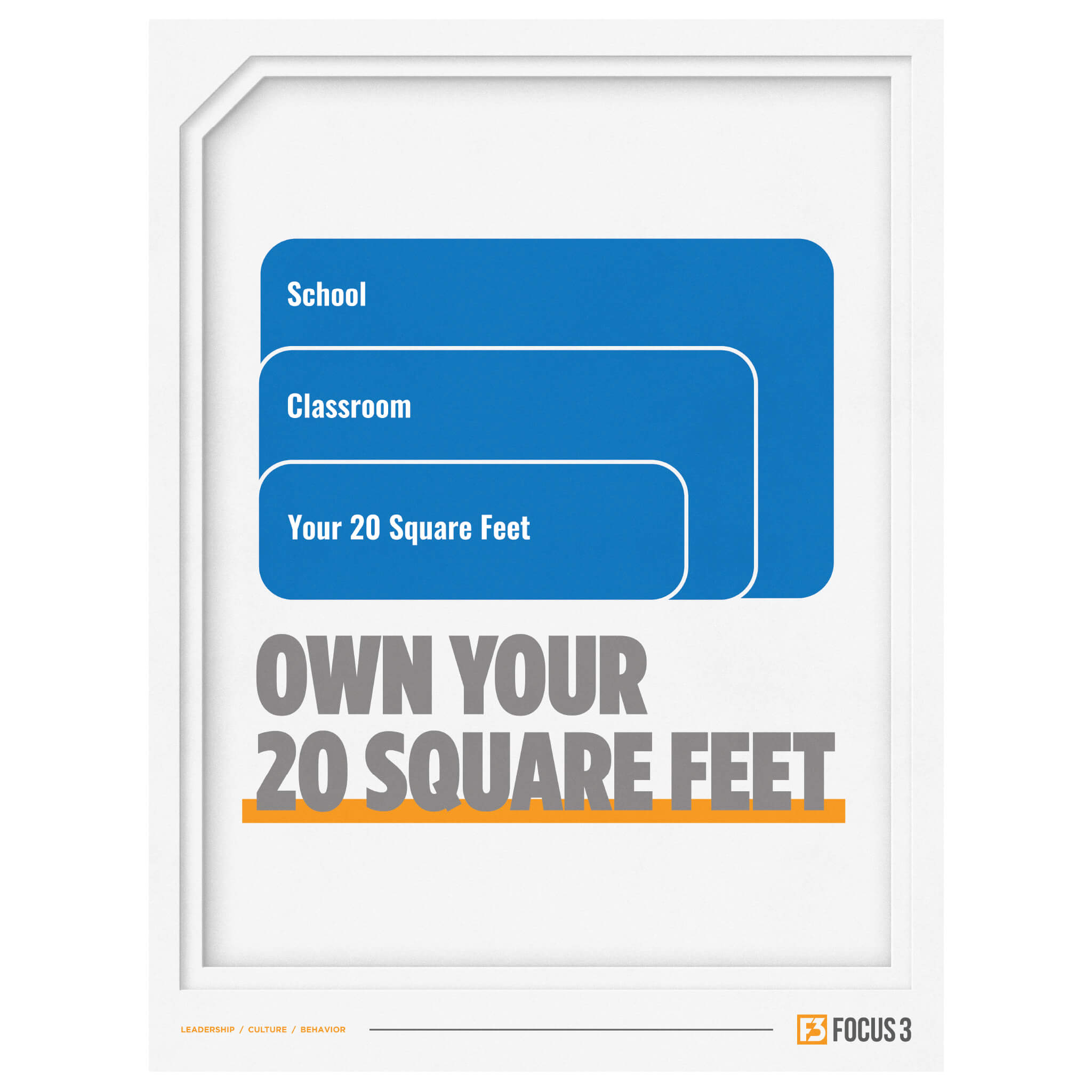 20 Square Feet Poster (Schools)