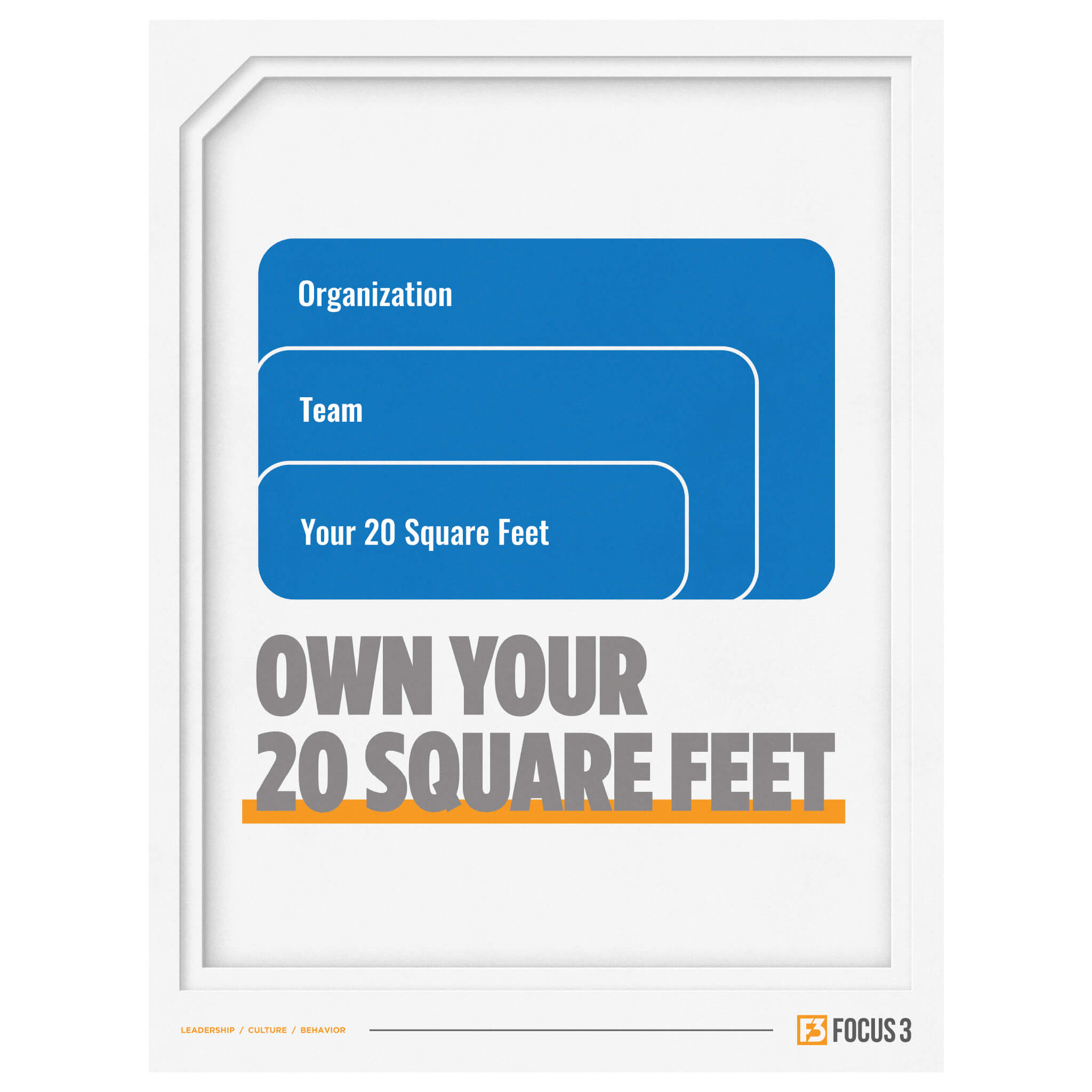 20 Square Feet Poster (Teams & Businesses)
