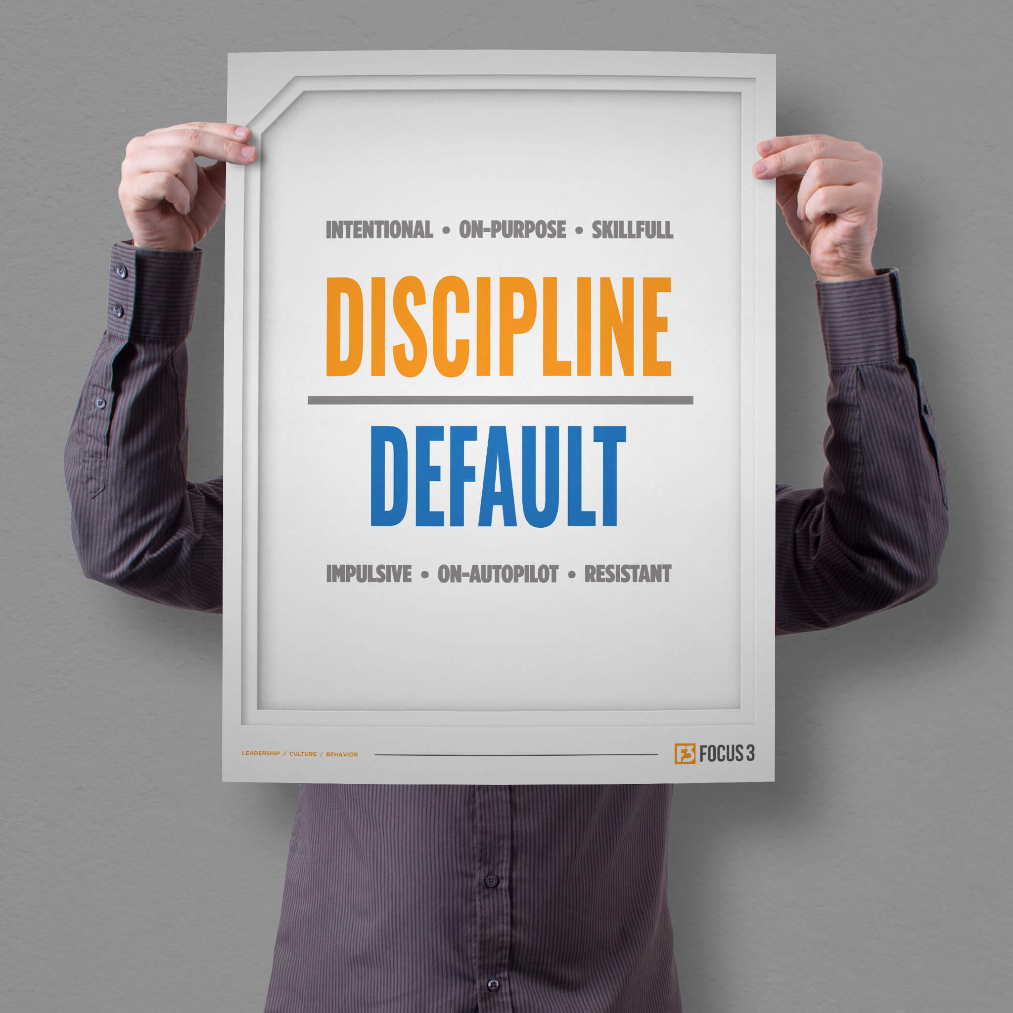 Discipline Over Default Poster