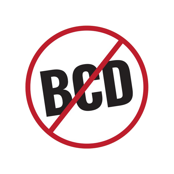 No BCD Sticker (3" Round)